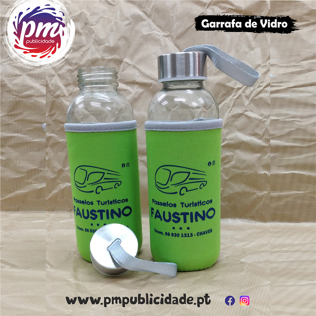 Garrafa Vidro Passeios Turisticos Faustino